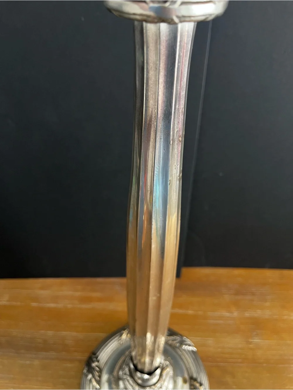 Vintage Bombay Silver Plated Ornate Taper Candle Holder 24